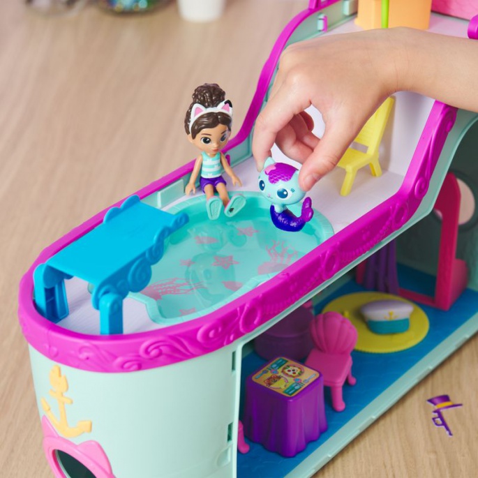 Gabby's Dollhouse set di gioco grande nave