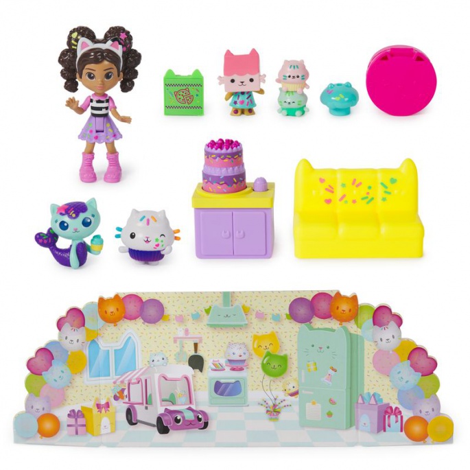 Gabby's Dollhouse confezione multipla di personaggi di compleanno