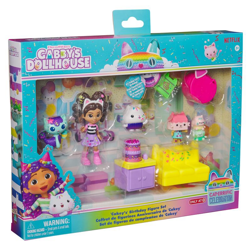 Gabby's Dollhouse confezione multipla di personaggi di compleanno