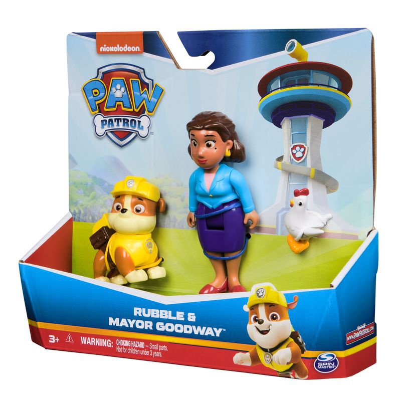 PAW Patrol sindaco Goodway con la figura di Rubble