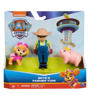 PAW Patrol contadina Yumi con la figura di Skye