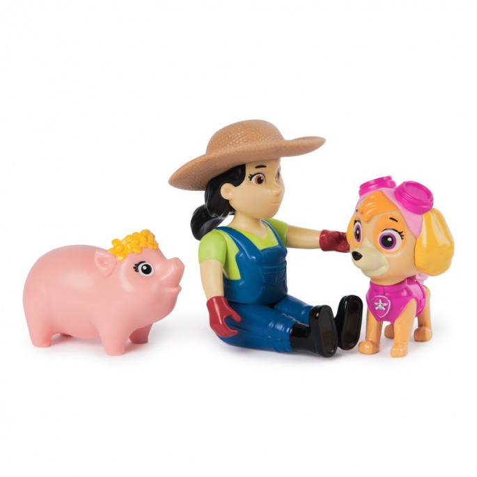 PAW Patrol contadina Yumi con la figura di Skye