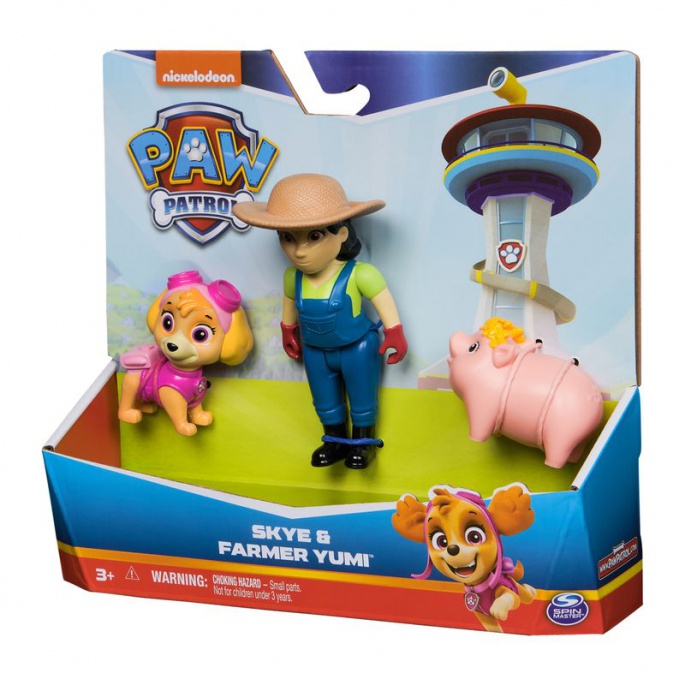 PAW Patrol contadina Yumi con la figura di Skye