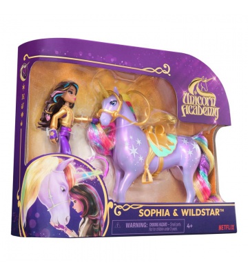 Unicorn Academy figure Sophia e Wildstar 11 cm