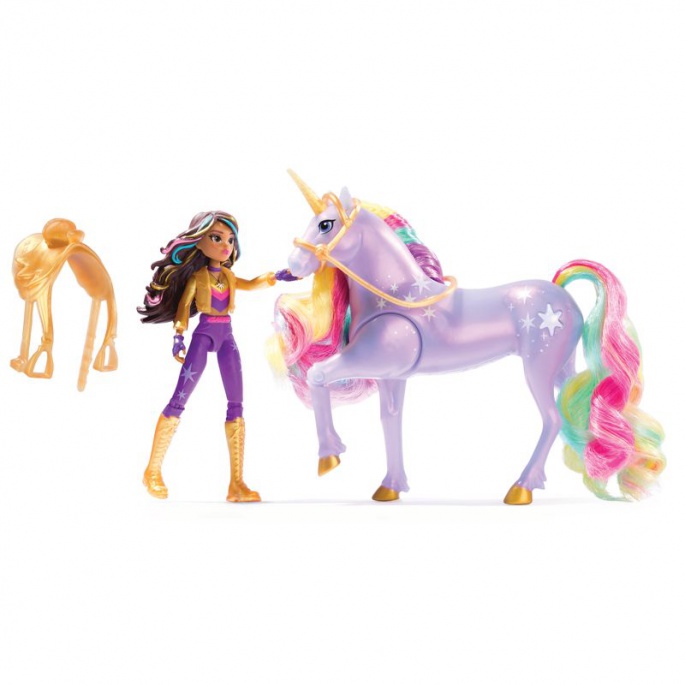 Unicorn Academy unicorno luminoso e figura Sophia & Wildstar 11 cm