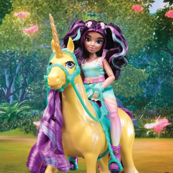Unicorn Academy pettinare unicorno Leaf 28 cm