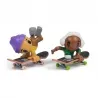 Tech Deck SK8 Crew fingerboard con figura doppio pack cappello viola e cuffie bianche