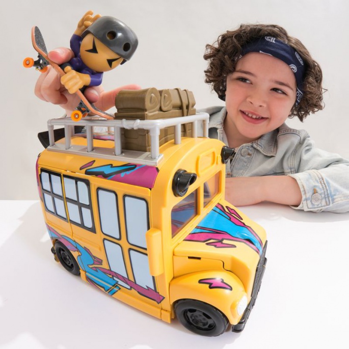 Tech Deck SK8 Crew set di gioco autobus