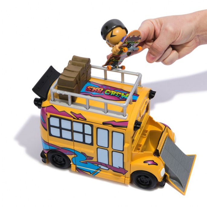 Tech Deck SK8 Crew set di gioco autobus
