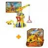 Pacchetto vantaggioso: Rubble & Crew gru interattiva con suoni 60 cm + veicolo base Rubble