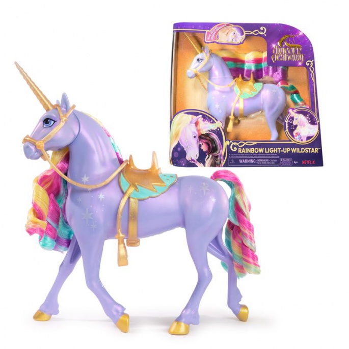 Unicorn Academy unicorno luminoso Wildstar 28 cm + Valentina e Cinder 11 cm per metà prezzo