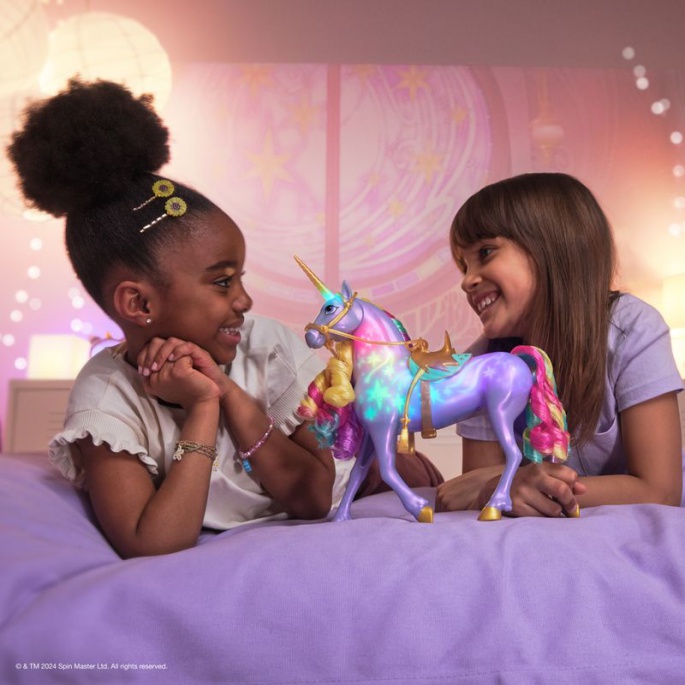 Unicorn Academy unicorno luminoso Wildstar 28 cm + Valentina e Cinder 11 cm per metà prezzo