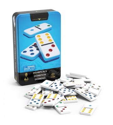 Spin Master Games domino in una scatola di latta