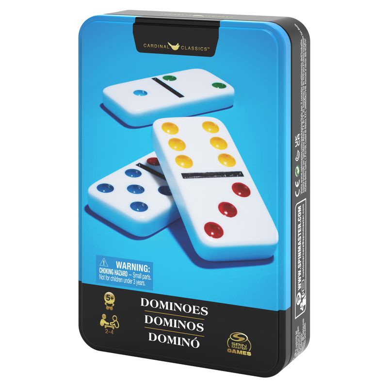 Spin Master Games domino in una scatola di latta