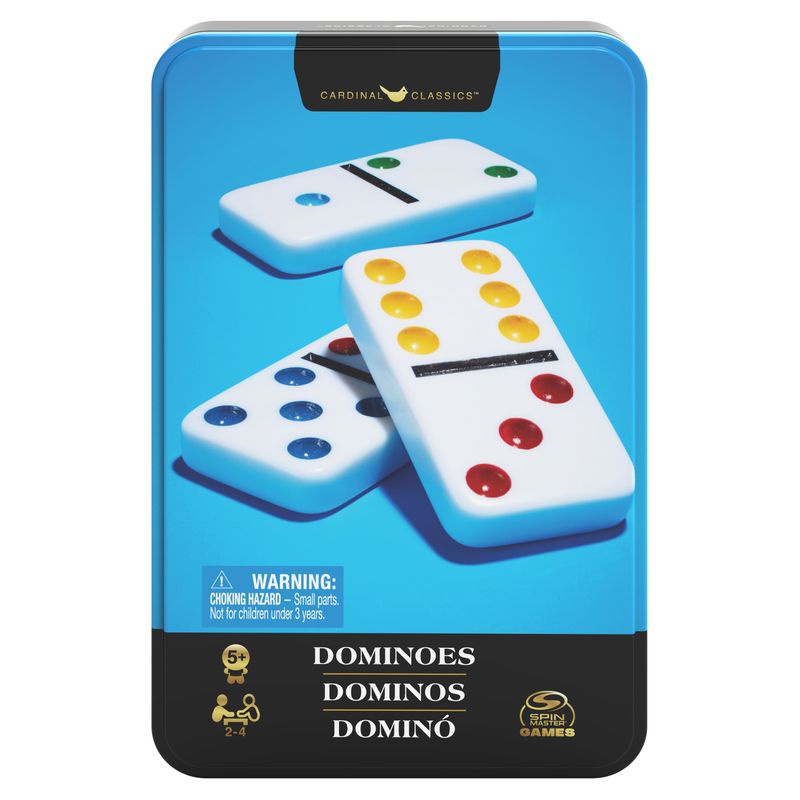 Spin Master Games domino in una scatola di latta