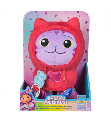 Gabby's Dollhouse DJ Catnip in peluche con funzione