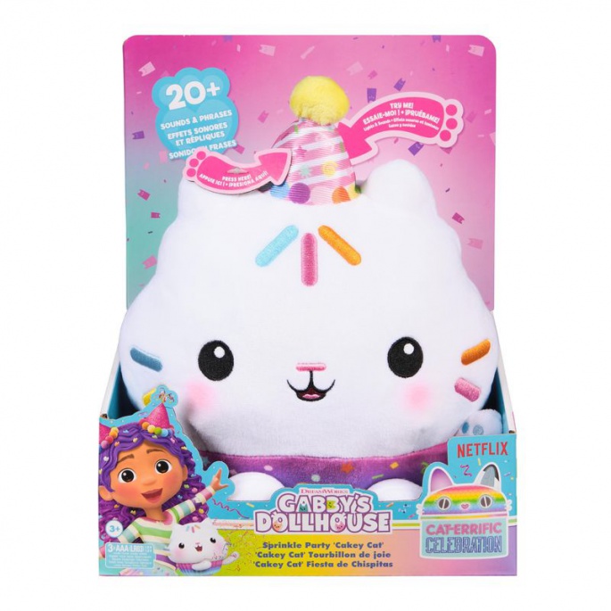 Gabby's Dollhouse Cakey peluche con suoni