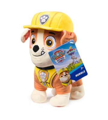 PAW Patrol peluche base di Rubble 18 cm