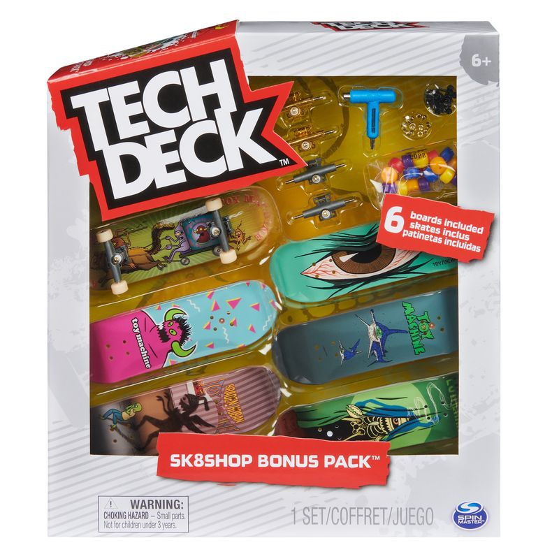 Tech Deck fingerboard 6 pezzi con accessori