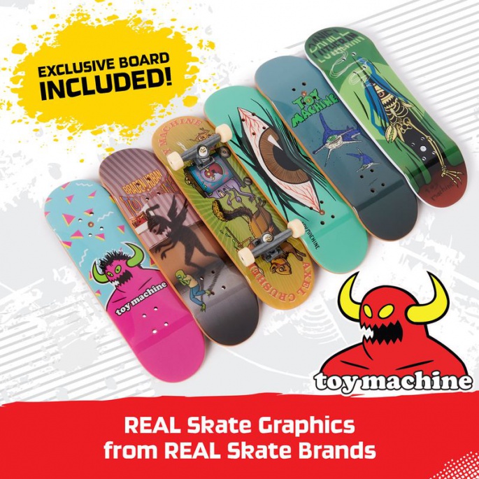 Tech Deck fingerboard 6 pezzi con accessori