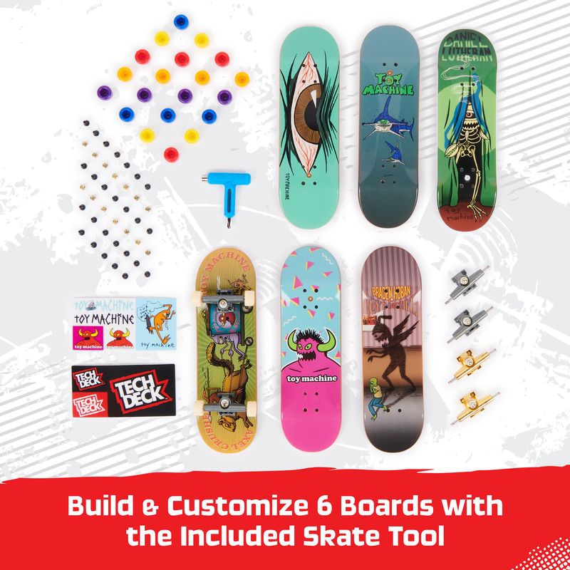 Tech Deck fingerboard 6 pezzi con accessori