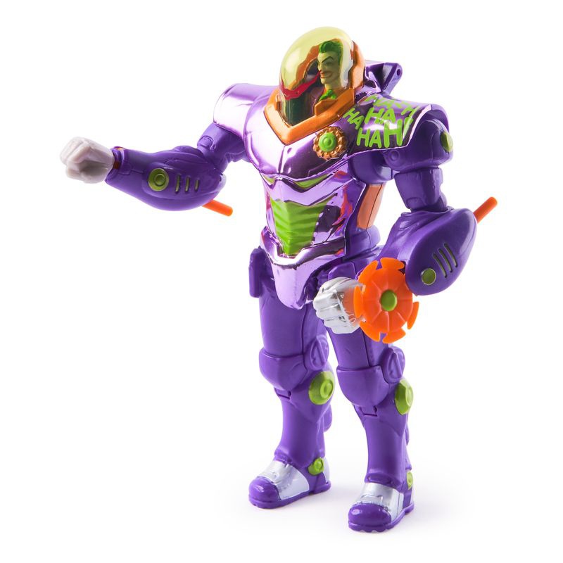 Figura di Joker della DC Metal Force con tuta d'azione