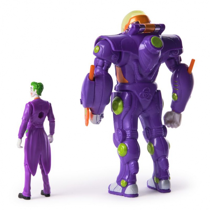 Figura di Joker della DC Metal Force con tuta d'azione
