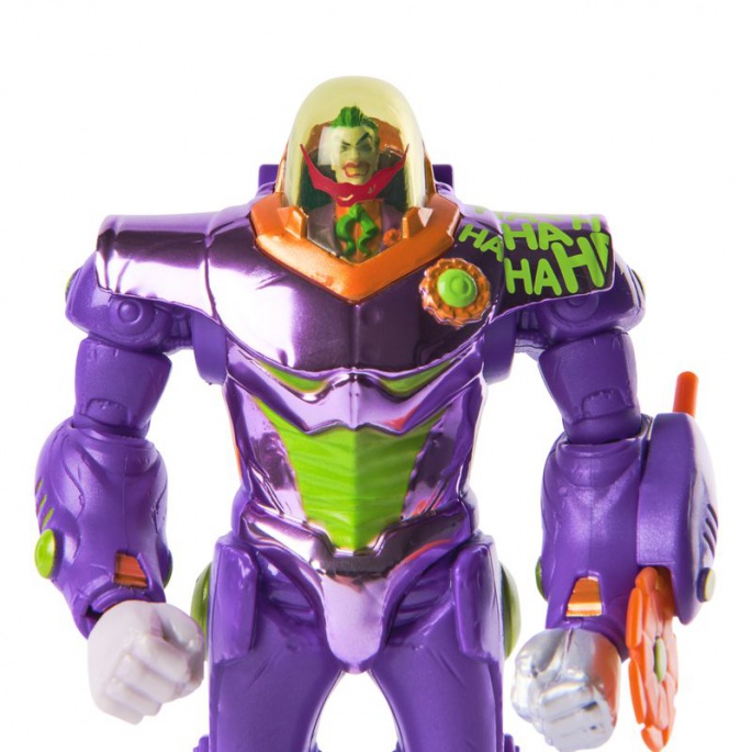 Figura di Joker della DC Metal Force con tuta d'azione