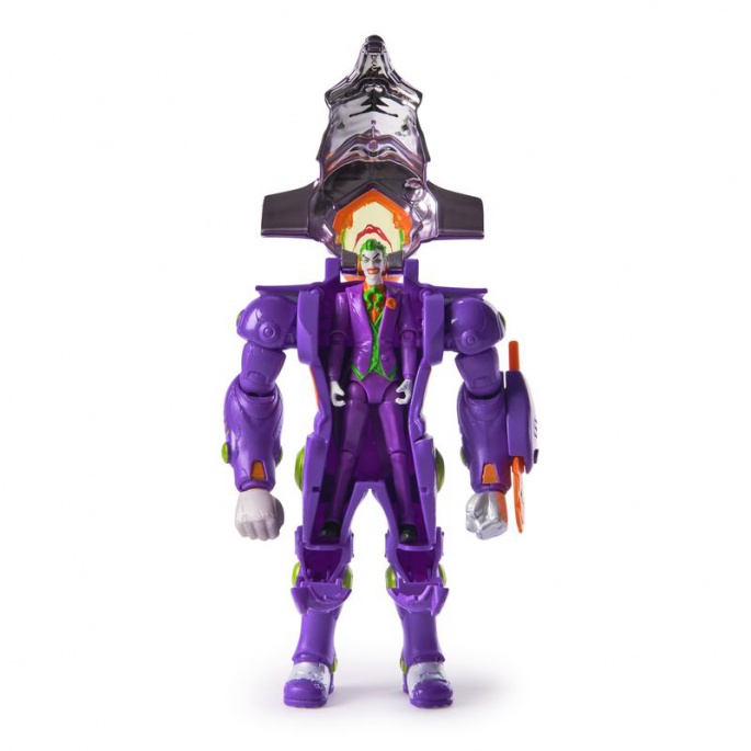 Figura di Joker della DC Metal Force con tuta d'azione