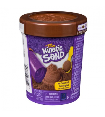 Kinetic Sand gelato marrone in tubo