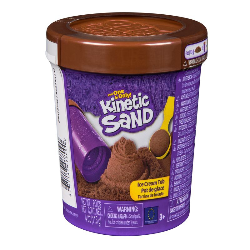 Kinetic Sand gelato marrone in tubo