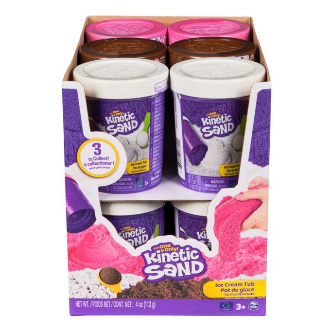 Kinetic Sand gelato marrone in tubo