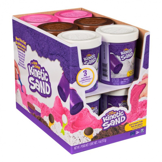 Kinetic Sand gelato rosa in tubo