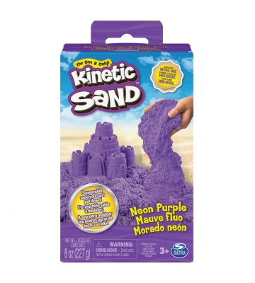 Kinetic Sand sabbia al neon viola