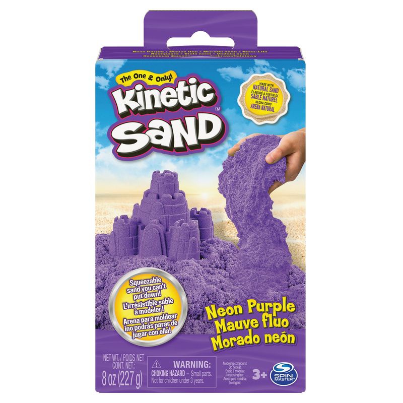Kinetic Sand sabbia al neon viola