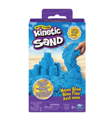 Kinetic Sand sabbia neon blu
