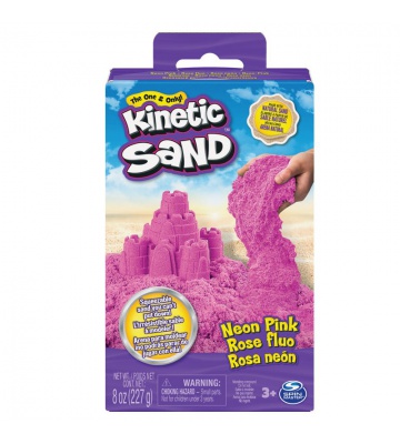 Kinetic Sand sabbia rosa neon