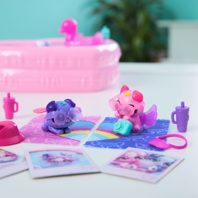 Hatchimals festa in piscina degli animali