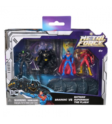 DC Metal Force confezione multipla di figure con base 5 cm