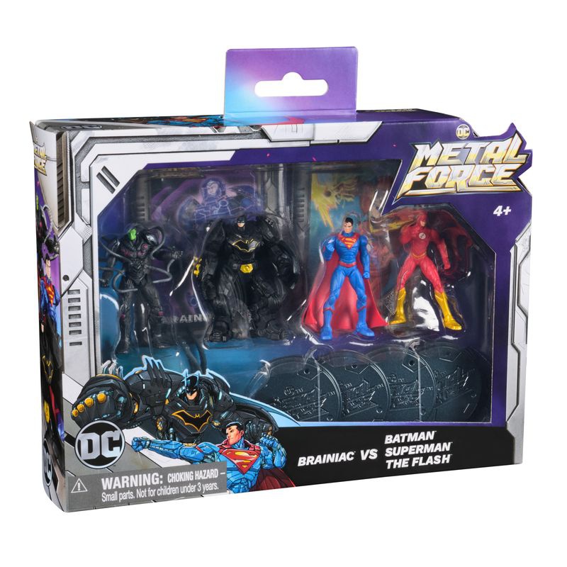 DC Metal Force confezione multipla di figure con base 5 cm