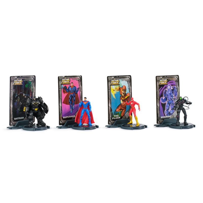 DC Metal Force confezione multipla di figure con base 5 cm