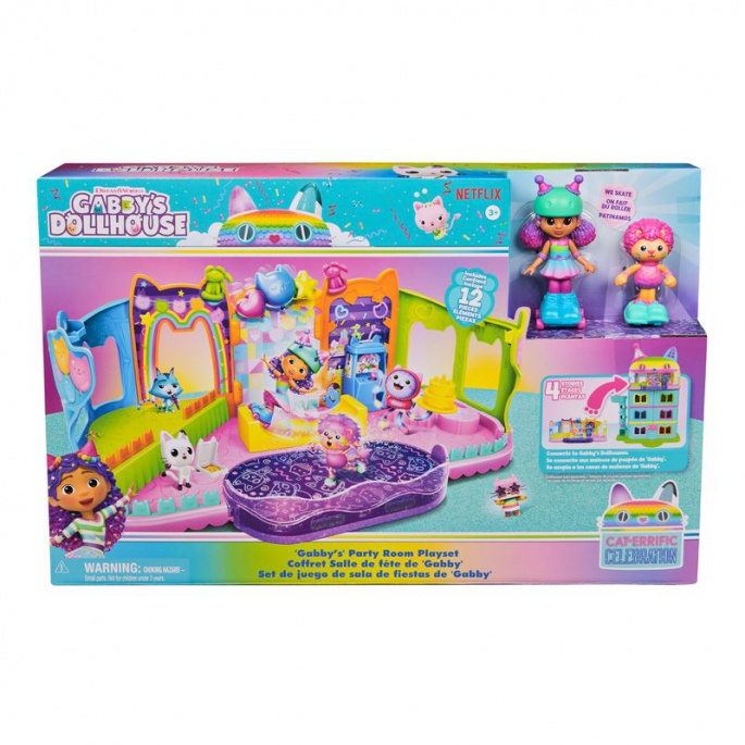 Azione: Gabby's Dollhouse set di pattini a rotelle + orecchie di gatto giocose GRATIS