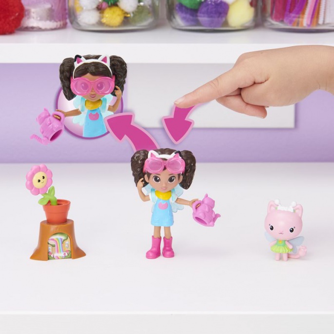 Azione: Gabby's Dollhouse multipack di figure festa + set da gioco giardino per metà prezzo