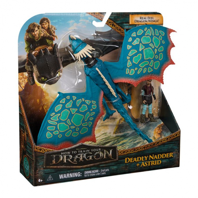 Dragon Trainer drago e Vichingo Uncinato Mortale e Astrid