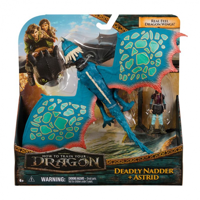 Dragon Trainer drago e Vichingo Uncinato Mortale e Astrid