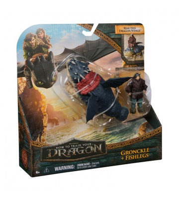 Dragon Trainer drago e vichingo Gronkio e Gambedipesce