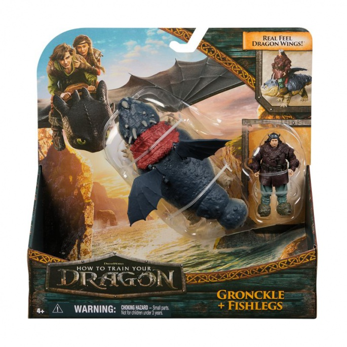 Dragon Trainer drago e vichingo Gronkio e Gambedipesce