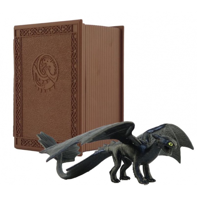 Dragon Trainer figura con carte nel libro dei draghi