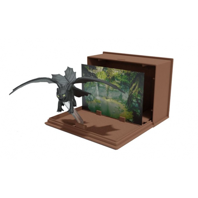 Dragon Trainer figura con carte nel libro dei draghi