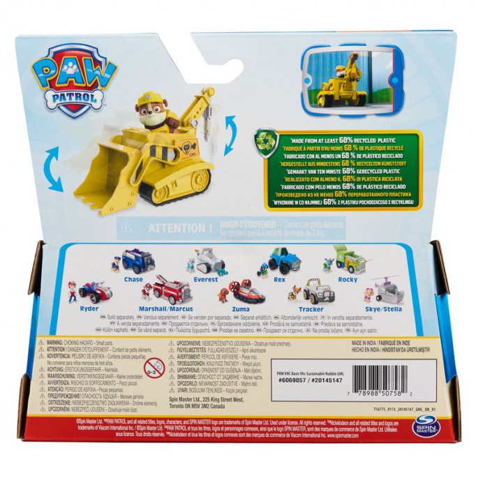 AZIONE: PAW Patrol veicoli base Rubble e Zuma + Ryder per metà prezzo